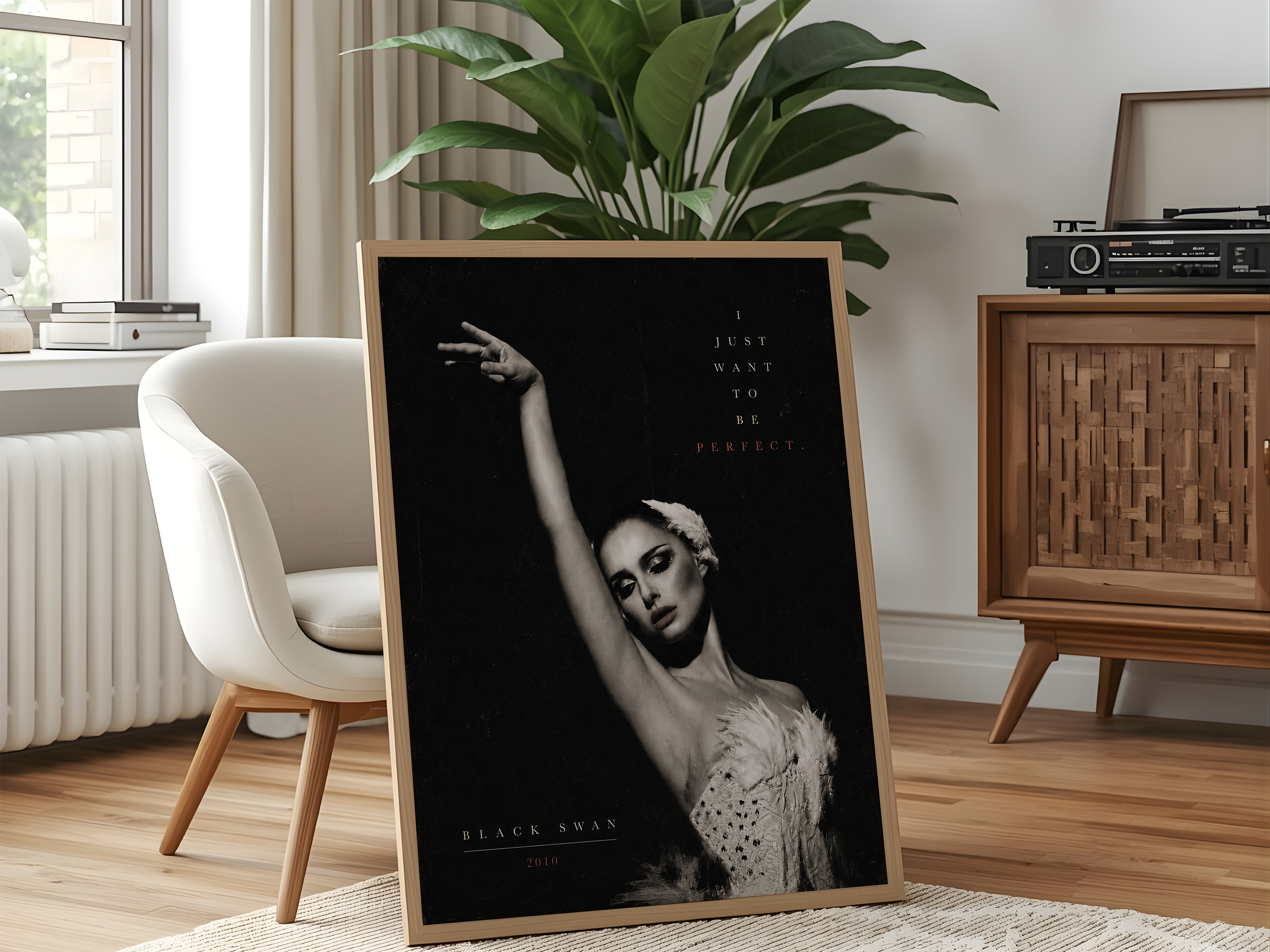 Black Swan Inspired Poster | “I Just Want to Be Perfect” Ballet Art