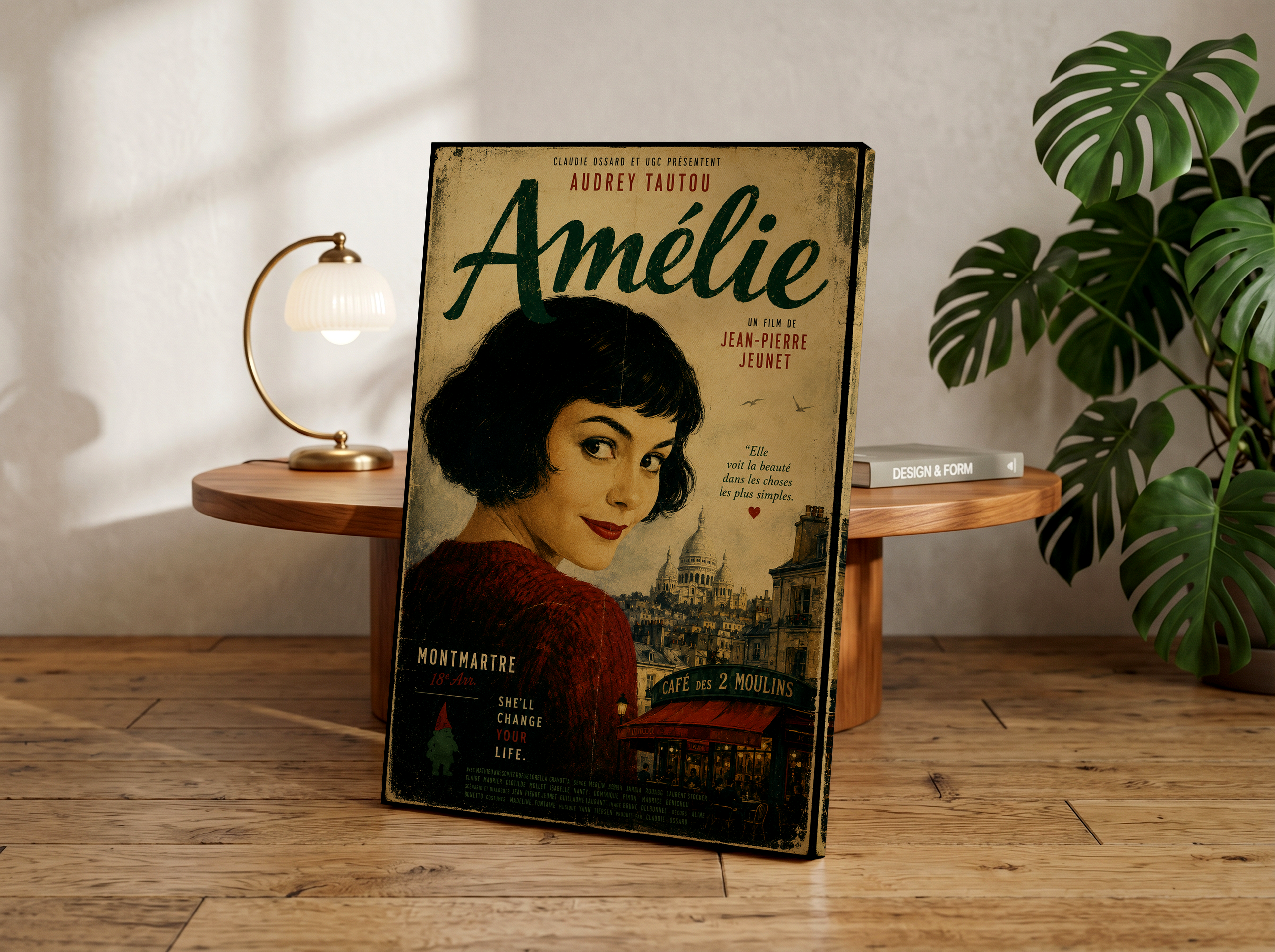 Vintage Amélie Movie Wall Art | Paris Cafe Wall Art Canvas or Poster