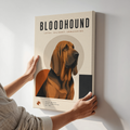 Minimalist Bloodhound Wall Art | Modern Dog Breed Canvas or Poster