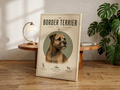 Border Terrier Minimalist Poster & Canvas | Modern Dog Breed Wall Art