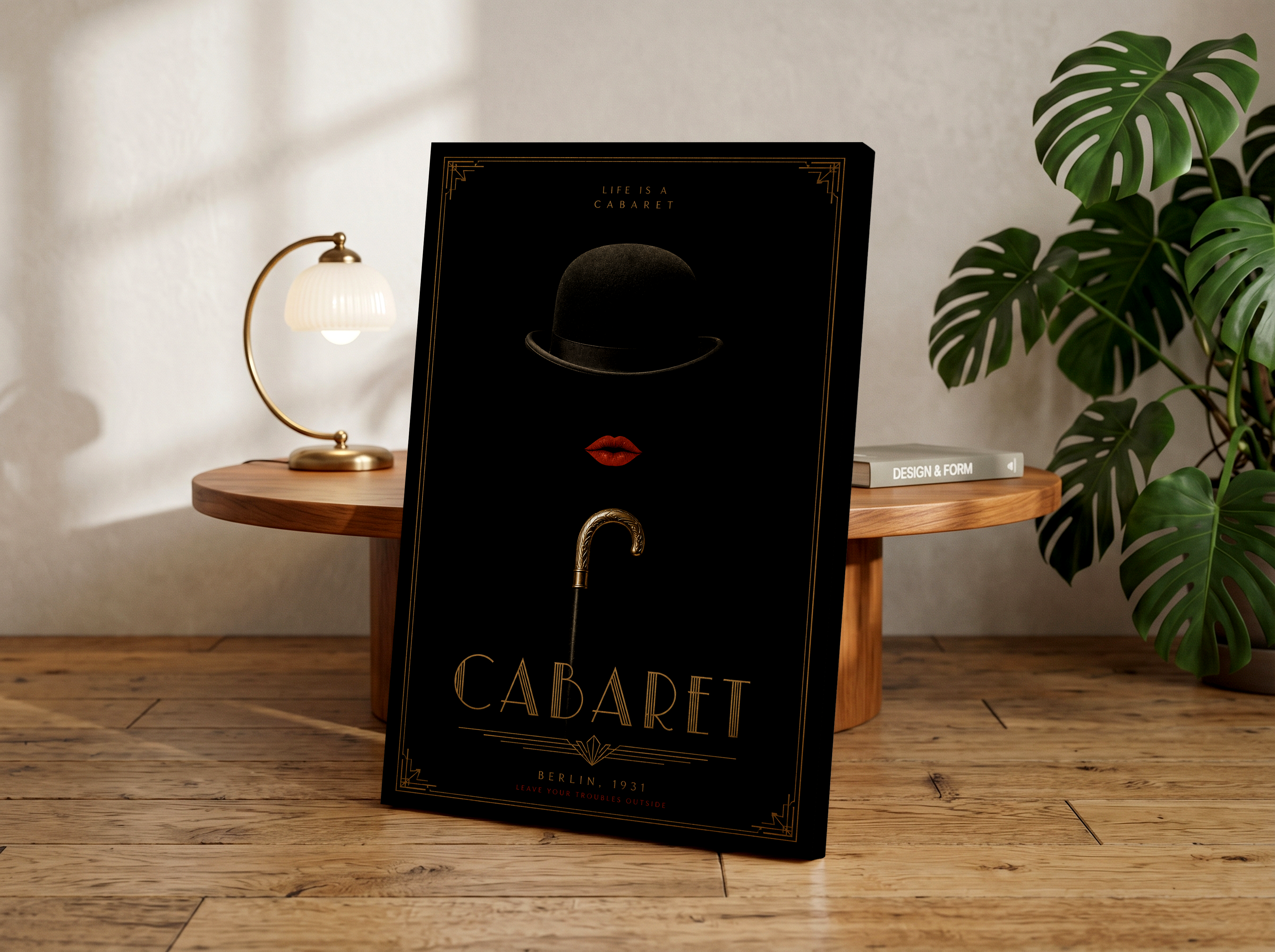 Cabaret Poster & Canvas Wall Art | Minimalist Berlin Cabaret Decor