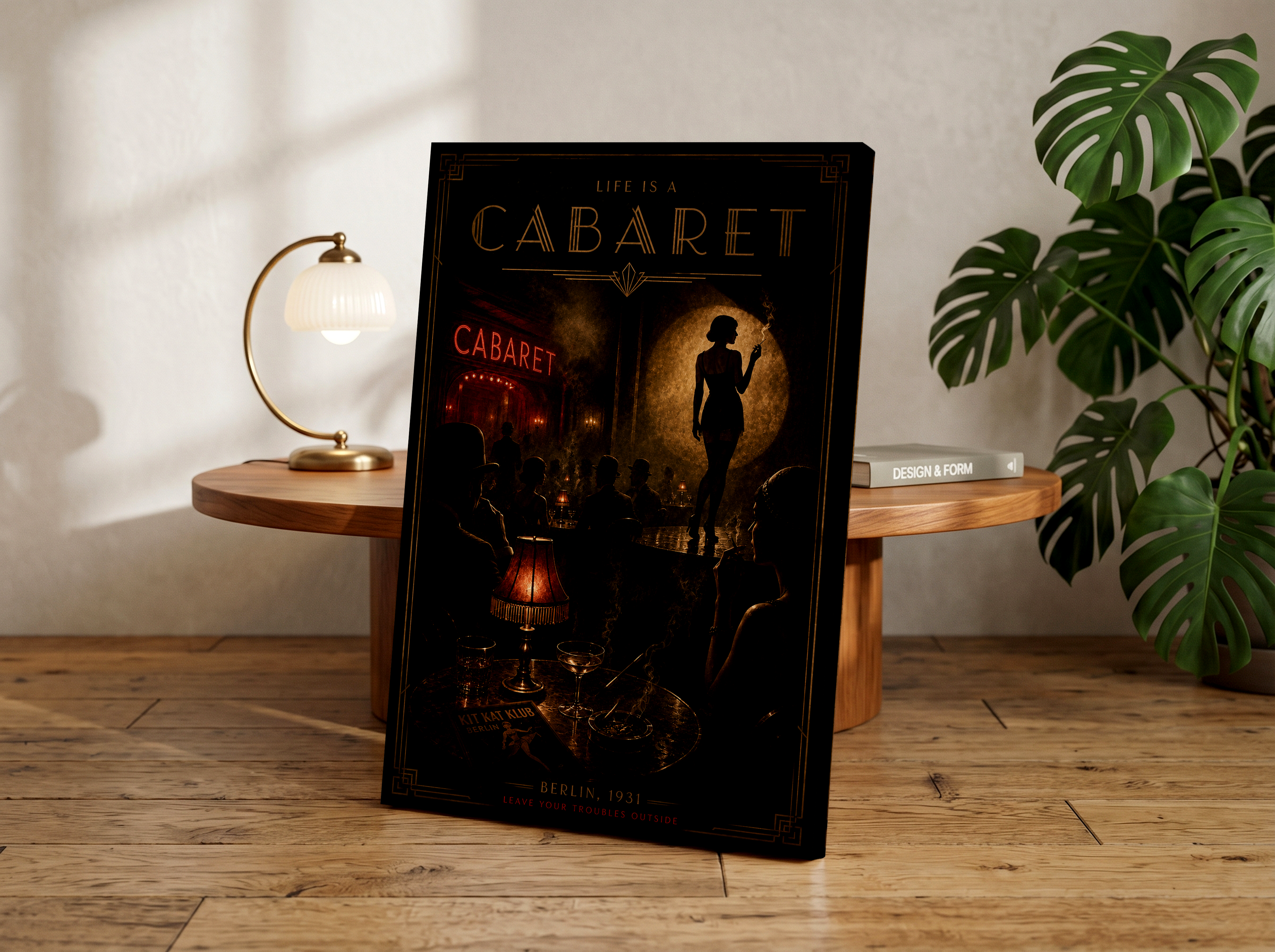 Cabaret Poster & Canvas Wall Art | Vintage Berlin Nightclub Cabaret Decor