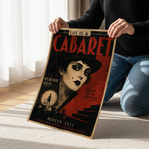 Cabaret Poster & Canvas Wall Art | Vintage Berlin 1931 Cabaret Decor