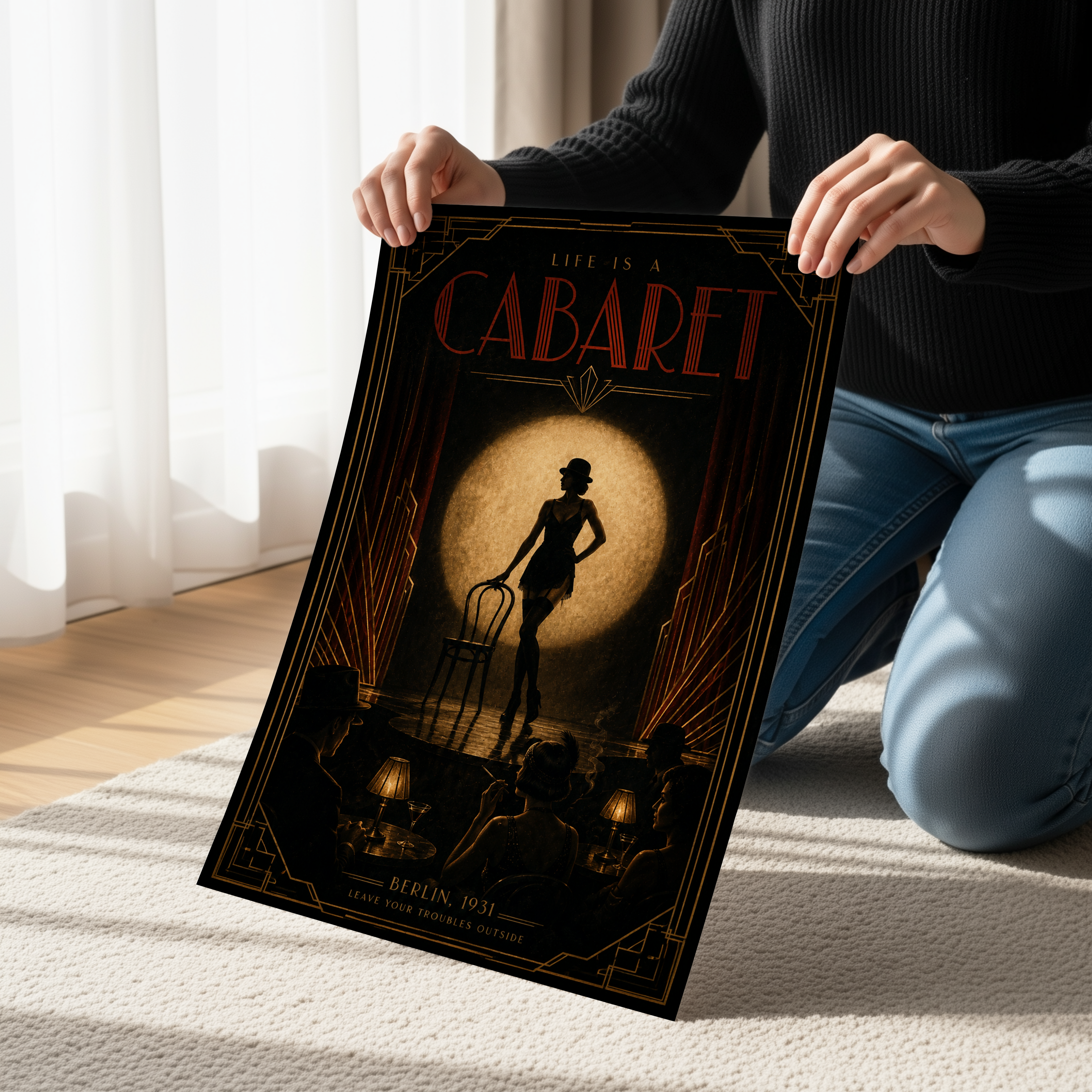 Cabaret Poster & Canvas Wall Art | Art Deco Berlin Stage Decor