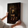 Chiweenie Poster & Canvas Wall Art | Dark Academia Royal Dog Portrait