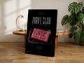 Fight Club Poster or Canvas, Soap Movie Wall Art, Dark Grunge Film Print, Underground Cinema Decor, Neo Noir Artwork