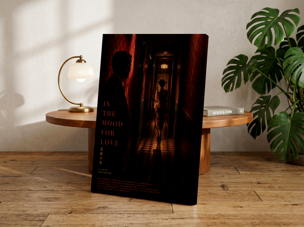 In the Mood for Love Poster or Canvas, Wong Kar Wai Inspired Hallway Scene Print, Romantic Neo Noir Movie Wall Art, Cinematic Decor
