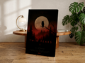 Twin Peaks Poster or Canvas, Owl Moon Wall Art, David Lynch Inspired Decor, Dark Forest Retro TV Print