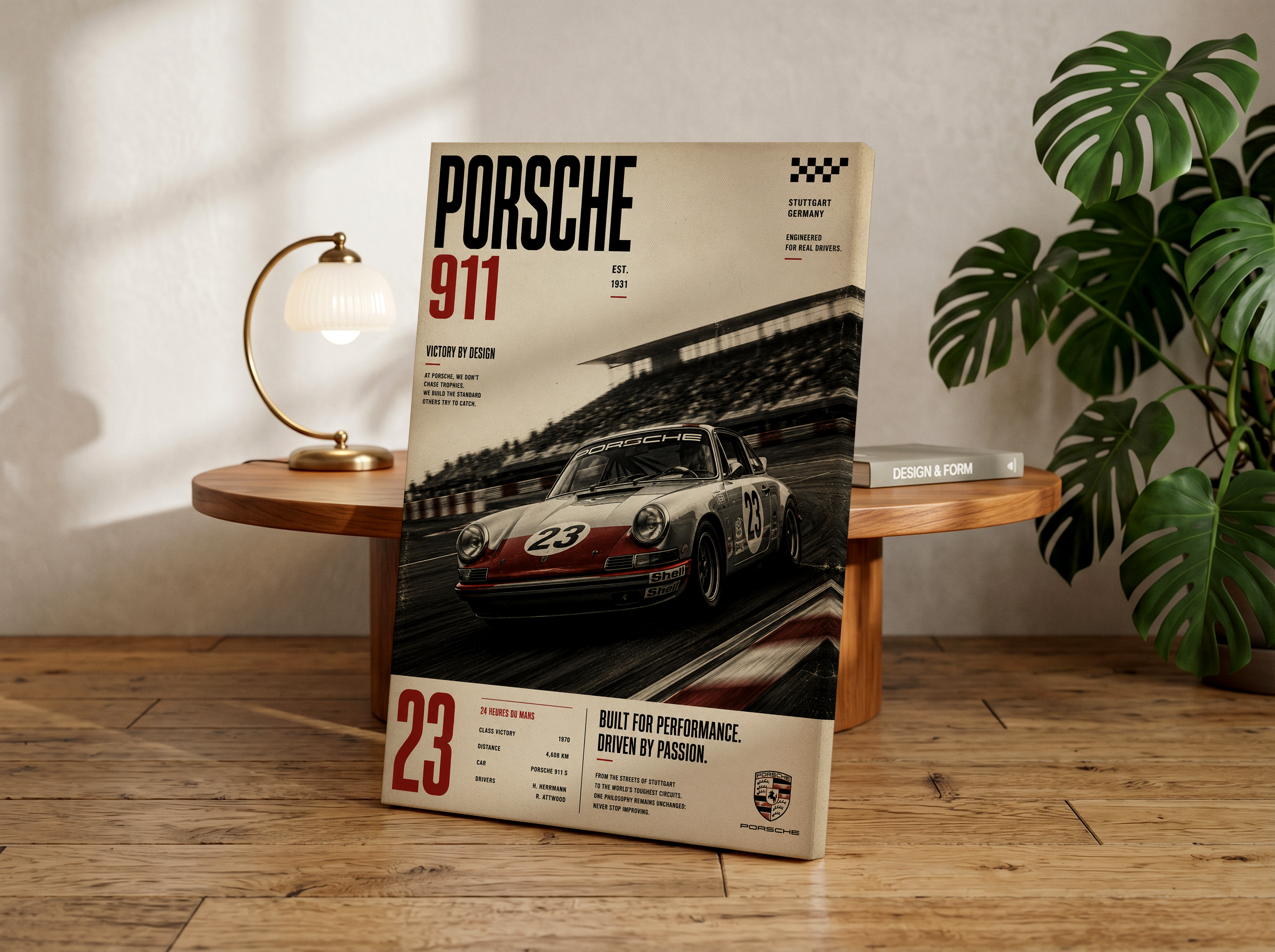 Porsche 911 Poster or Canvas Wall Art