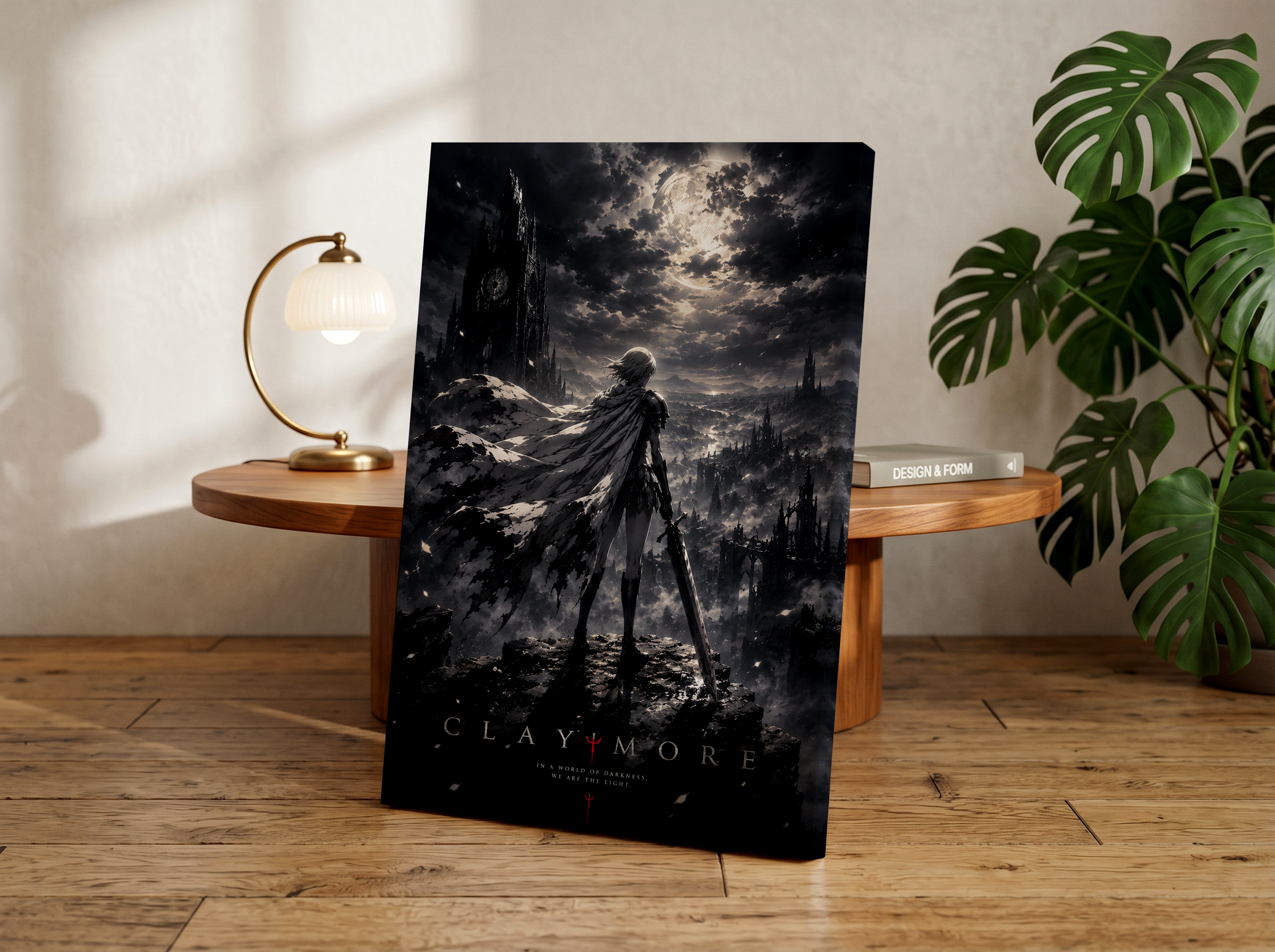 Claymore Dark Fantasy Anime Poster | Gothic Warrior Manga Wall Art Print
