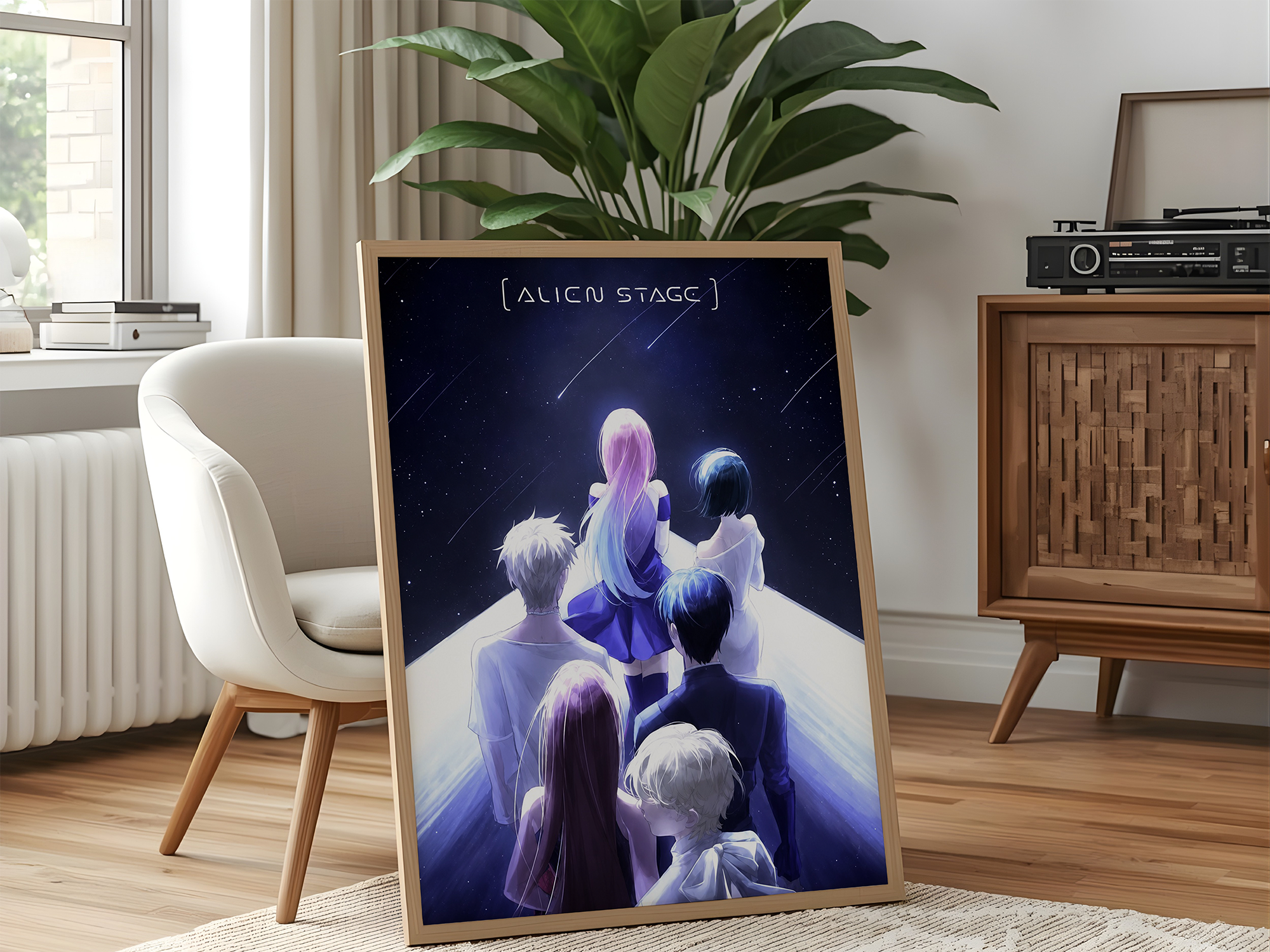 Alien Stage Anime Poster | Sci-Fi Manga Wall Art Print