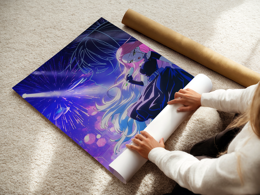 Alien Stage Poster or Canvas | Neon Anime Manga Wall Art