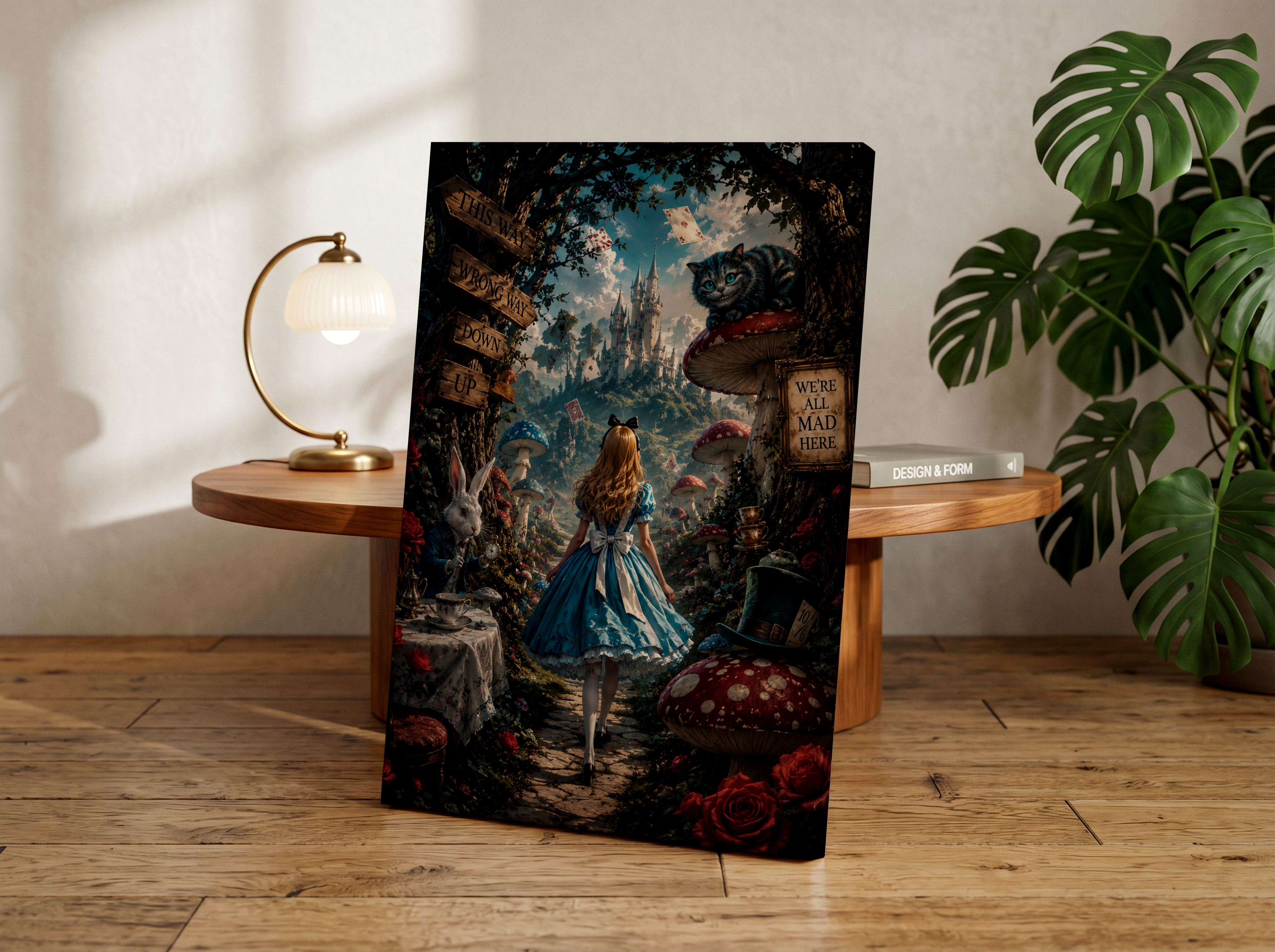 Alice in Wonderland Fantasy Poster | Whimsical Fairytale Wall Art Canvas Print