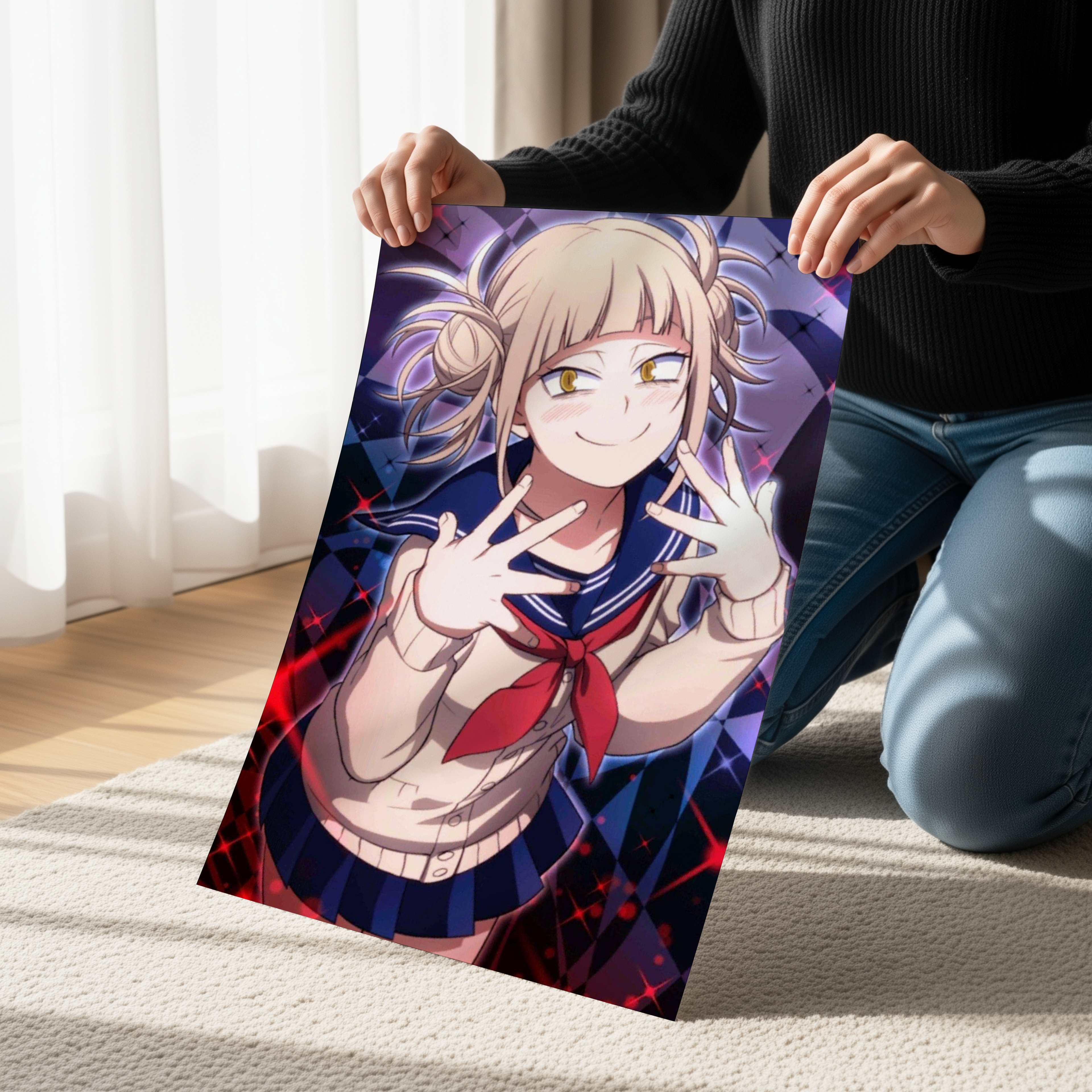 Himiko Toga Poster, My Hero Academia Wall Art, Anime Canvas Print, MHA Villain Decor, Manga Artwork, Toga Poster, Anime Room Decor