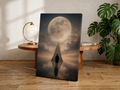 Minimalist Surrealist Moon Poster | Dreamlike Fantasy Wall Art Print