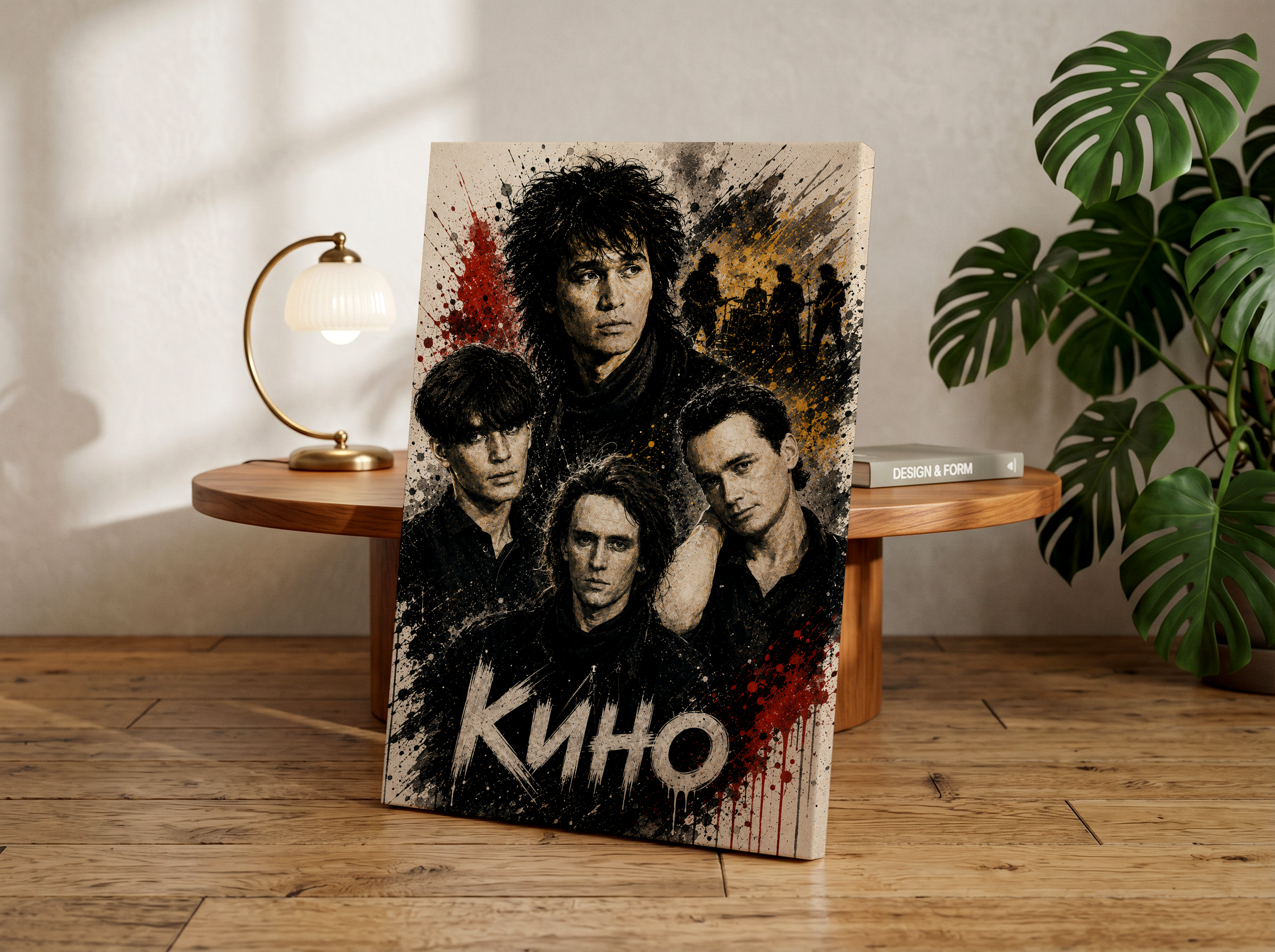 Kino Band Poster, Russian Rock Wall Art, Viktor Tsoi Music Print, Grunge Concert Artwork, Alternative Rock Decor, Soviet Rock Gift
