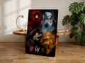 RWBY Poster, Team RWBY Wall Art, Ruby Rose Print, Weiss Schnee Poster, Blake Belladonna Art, Yang Xiao Long Decor, Anime Wall Art