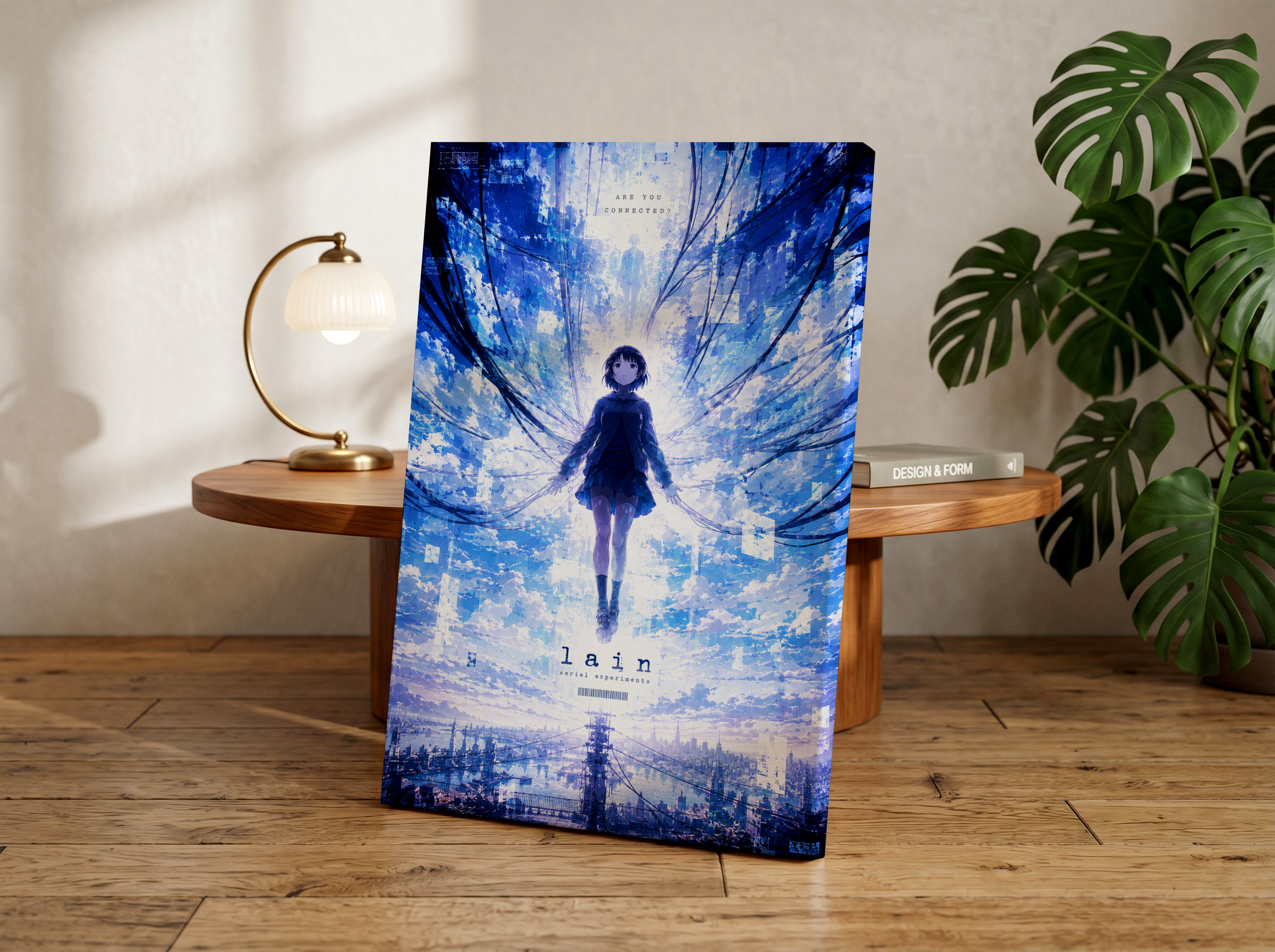 Serial Experiments Lain Anime Poster | Cyberpunk Retro Anime Wall Art Print