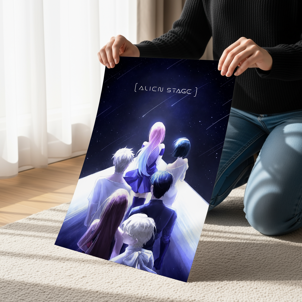 Alien Stage Anime Poster | Sci-Fi Manga Wall Art Print