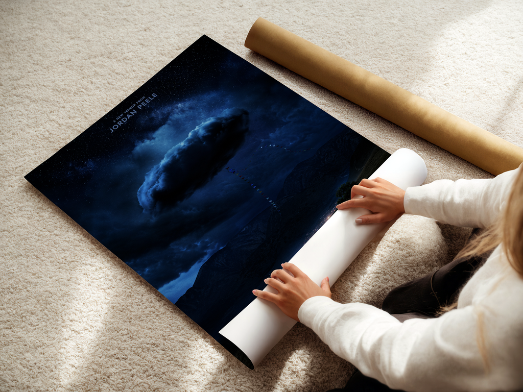Nope Inspired Horror Poster | Sci-Fi Thriller Movie Wall Art