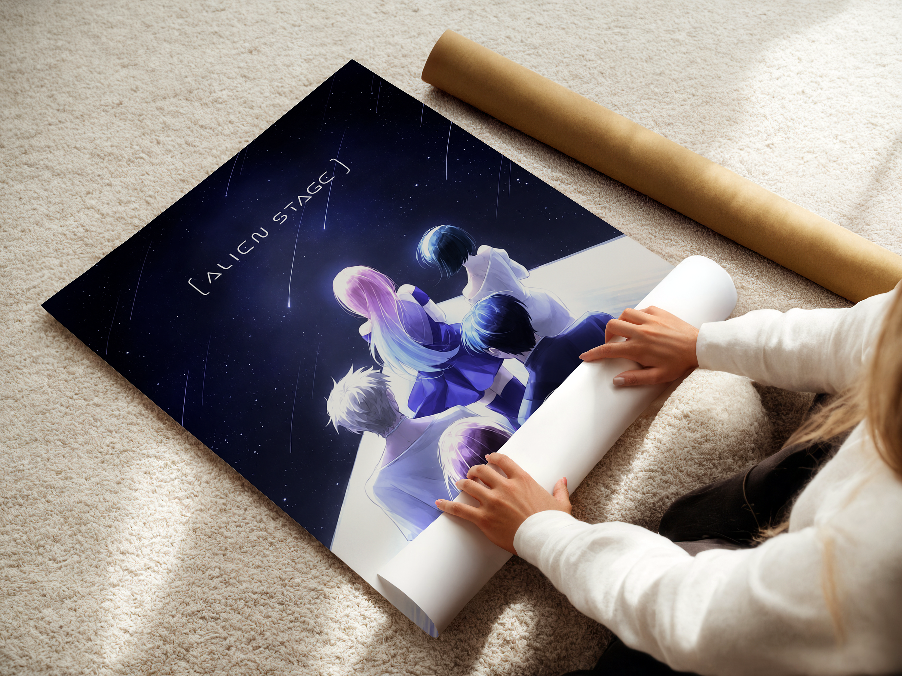 Alien Stage Anime Poster | Sci-Fi Manga Wall Art Print